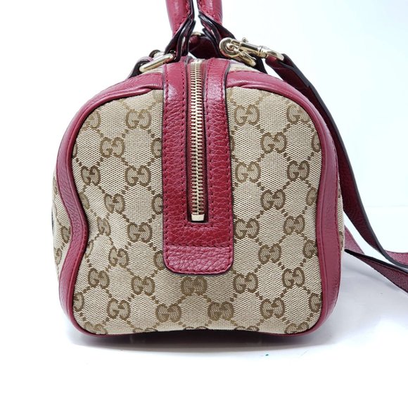 Gucci Canvas Vintage Small Boston Satchel Bag - Picture 4 of 16